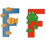 Jungle Alphabet Wooden Letter - F