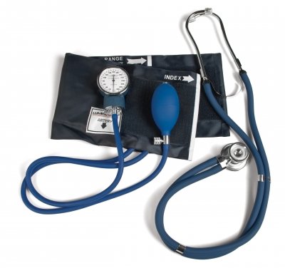 Lumiscope Dark Blue Blood Pressure and Stethoscope Kit