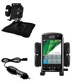 Blackberry Storm Auto Bean Bag Dash Holder with Car Charger - Uses Gomadic TipExchange