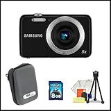Samsung ES80 Digital Camera Kit. Package Includes: Samsung ES80 Digital Camera (Black), 8GB Memory Card, Table Top Tripod, LCD Sreen Protectors, Cleaning Kit and Hard Case