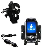 Helio HERO Auto Vent Holder with Car Charger - Uses Gomadic TipExchange