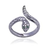 Snake Ring in Black Plate