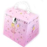 Coffret &agrave; Bijoux Musical "Jolie Princesse" rose