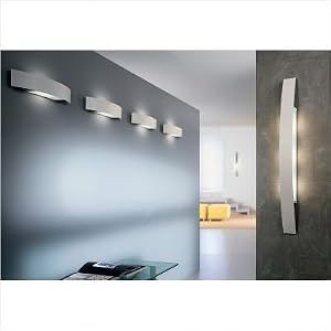 Fila Wall or Ceiling Light Size Bulb: 39.9 Fluorescent, Finish: Brushed Steel by OTY