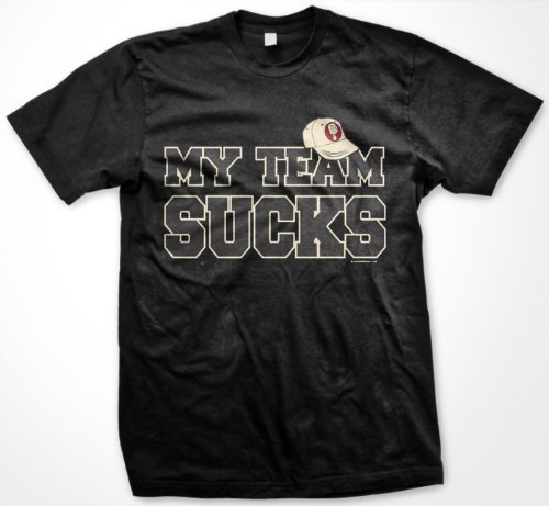 My Team Sucks Mens T-shirt, Funny Trendy Hot Mens Tee Shirt, Medium, Royal