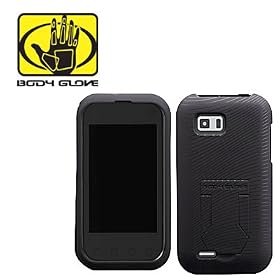 Body Glove MyTouch Q LG T-Mobile shell BLACK W  Kickstand OEM BodyGlove For LG My Touch Q TMobile (SUPM37584) by 