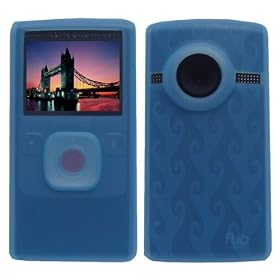 Blue Premium Soft Silicone Skin Case for Flip Ultra HD Camcorder