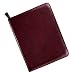 Notebook Toscana Zippered Leather Padfolio in Wine by Day-Timer
