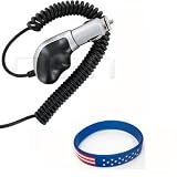Heavy Duty Premium Car Charger for Pharos GPS PEZ120 + Free Stars Stripes Silicone Wristband