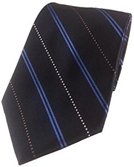 Reppardome Striped Tie in Midnight Navy Blue