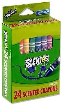 Scentos Crayons -- 24 Scented Crayons