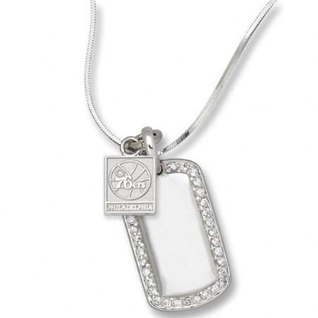 Philadelphia 76Ers NBA Dog Tag Pendant Logo - Silver