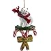 AMERICAN ESKIMO MINIATURE DOG Candy Cane new Christmas Ornament DCC83 by Eyedeal Figurines