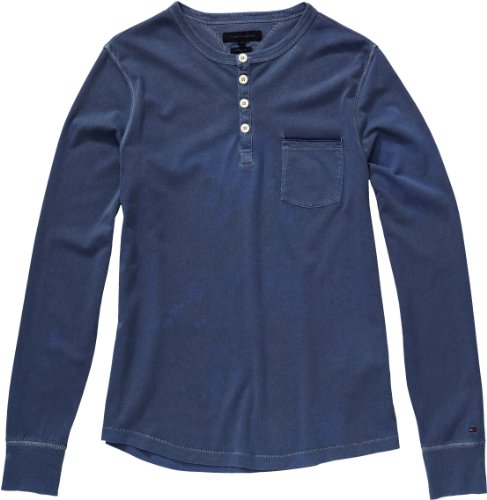 Tommy Hilfiger Herren GMD HENLEY TEE L/S VF 887811499, Gr. MD (BLUE INDIGO 433) Preisvergleich