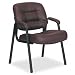 93 Series Leather Visitors Office Chair with Loop Arms, Burgundy Leather