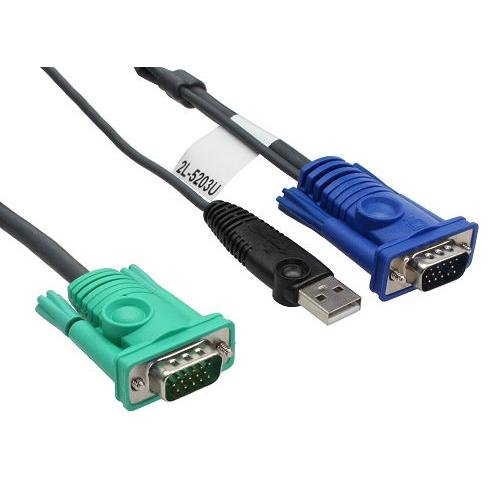 ATEN 2L-5202U KVM Kabelsatz (15 polig VGA und USB Stecker) 1,8m Preisvergleich