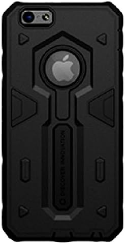 SPJ: Apple iPhone 6 - 4.7" Hybrid Heavy Duty Double Protection Hard Cover Shockproof Case (Black)
