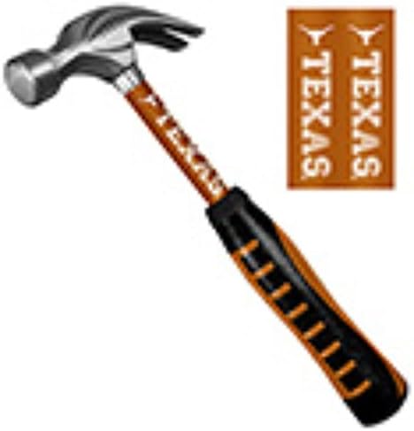 Licensed NCAA Texas Longhorns Team Logo New And Improved Ultra Comfortable Pro-Grip 16 Oz. Hammer