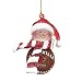 Louisville Cardinals NCAA Striped Acrylic Basketball Snowman Ornament (2.5)