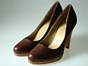 Couture Discount Damenpumps Fashion Plateau-Pumps, High Heels, (P33), Braun