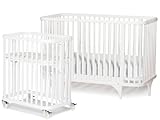 Argington Organic Bam Crib/Bassinet Set, White