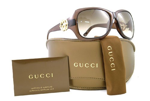 AUTHENTIC GUCCI SUNGLASSES GG 3044 87EO2 BROWN GG3044