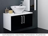 Hudson Reed Lumina Black & White Basin Cabinet