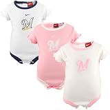 Nike Milwaukee Brewers Newborn 3-Pack Creeper Set