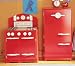 Pottery Barn Kids PBK Red Retro Kitchen Oven & Icebox