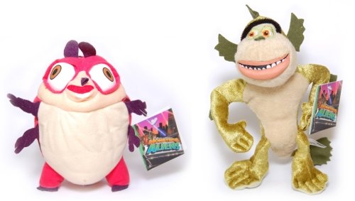 Monsters vs Aliens-Insectosaurus & missing link soft toy set