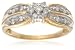 9ct Yellow Gold AMR296489 Ladies 0.25ct Diamond Cluster Ring