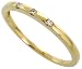 14k Yellow Gold Band 1.5mm wide, w/ 0.06 Carat Round Brilliant Diamonds