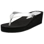 Cudas Women's Enchant Thong,Silver,10 M US