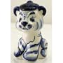 GZHEL/GJEL - Tiger Cub in Cap [Made in Russia. Size: 5 x 3 inches (12 x 7 cm). Material: porcelain. Hand-painted artist's work] [2010 is the Year of the Tiger. We offer all Gzhel connoisseurs and collectors of yearly symbols this tiger as a talisman for the new year. Bring him into your life, and he'll bring you luck and success! Makes an unforgettable gift for friends or family this holiday season]