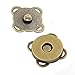 24 Sets Sew in Magnetic Plum Bag Clasps Button Snaps for Purses Handbag Clothes Scrapbooking Closure Fastener Sewing Craft DIY (Bronze) (18mm)