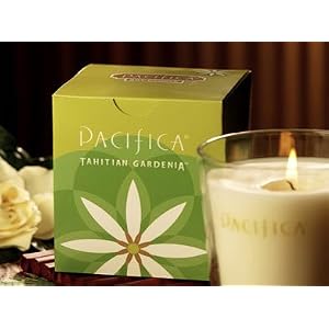 Aromatic Christmas Holiday Home Decor Soy Wax Tahitian Gardenia Scented Candle - By Pacifica