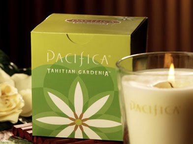 Aromatic Christmas Holiday Home Decor Soy Wax Tahitian Gardenia Scented Candle – By Pacifica