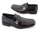 Men's Dress Shoes Slip on Loafers with Buckle Detail Free Shoe Horn with Each Pair