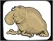 Decorated Mouse Pad with elephant, hippo, hippopotamus, seal, animal