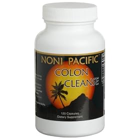Noni Pacific Herbal Colon Cleanse With Certified Organic Noni Powder, 120-Count Bottle