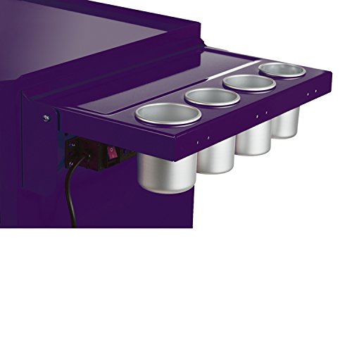 Viper Tool Storage V1SPU Power Shelf for Salon Cart, Purple