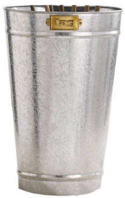 Tag Summer Cottage Galvanized Steel Utility Bucket, 18-Inches Tall x 12-Inches Diameter