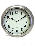 Outdoor Chrome Wall Clock