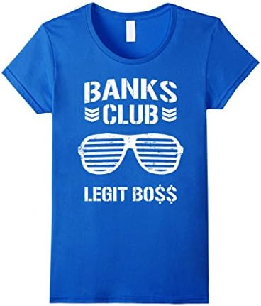 Women's Banks Club, Banks Club Legit Boss shirt for Men Women FULL Small Royal Blue
