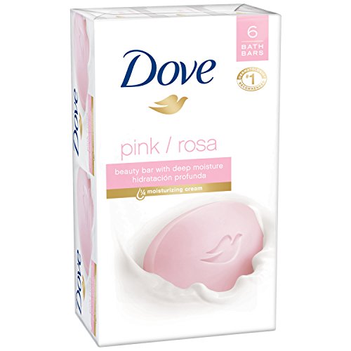 Dove Core Beauty Bar, Pink 4 oz, 6 Bar