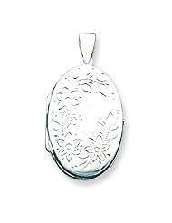 Sterling Silver Floral Locket