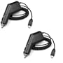 Rapid Car Charger with IC Chip -2 Pack for HTC Shadow, Touch, XV6900, 8925 Tilt, SMT-5800, Fusion, PPC-6800, XV6800, Mogul, Wing, 8525, Dash, S620 Excalibur, SDA, 2125, MDA, 8125 Smartphone