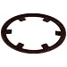 Zinc Plt Steel Self-Lock Ext Retaining Ring, 1/2" Shaft OD x .015" Th x .750" OD (Pack of 100)