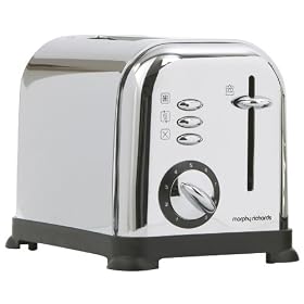 Morphy Richards 44323 2 SLICE ACCENTS POLISHED - CHROME BUTTONS