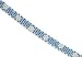 Bold and Beautiful Thick 11.75 carats total weight Round Cut London Blue Topaz & White CZ Flower Bracelet in Sterling Silver